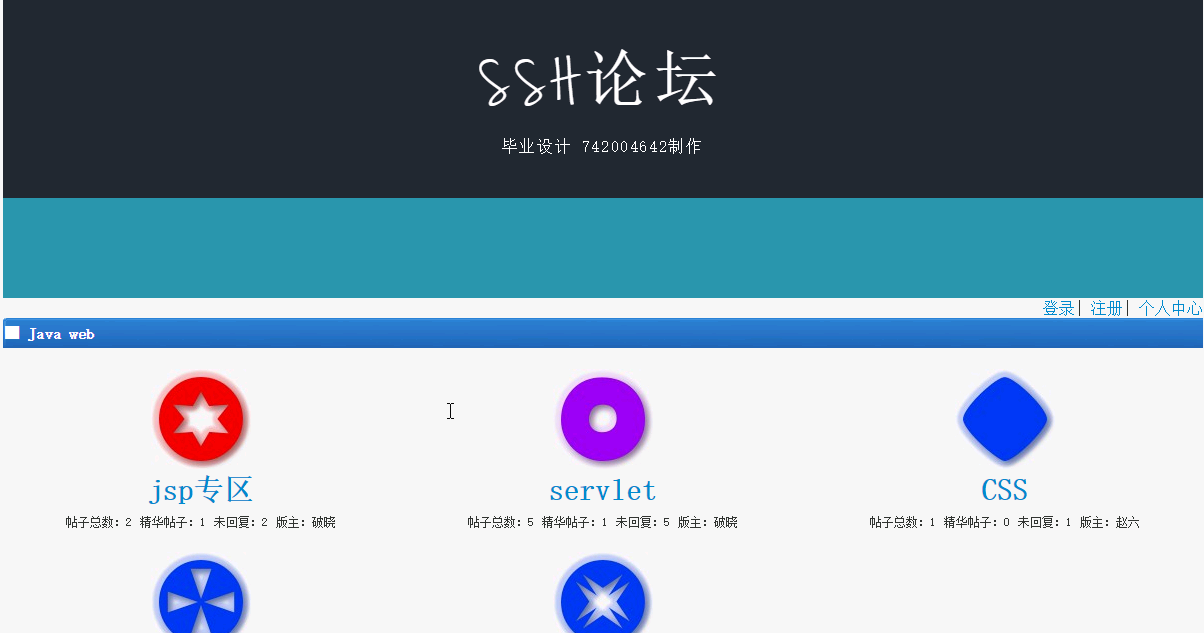 【毕设】jsp1692论坛ssh毕业设计