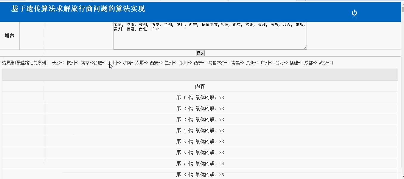 【毕设】jsp105旅行商问题解决毕业设计