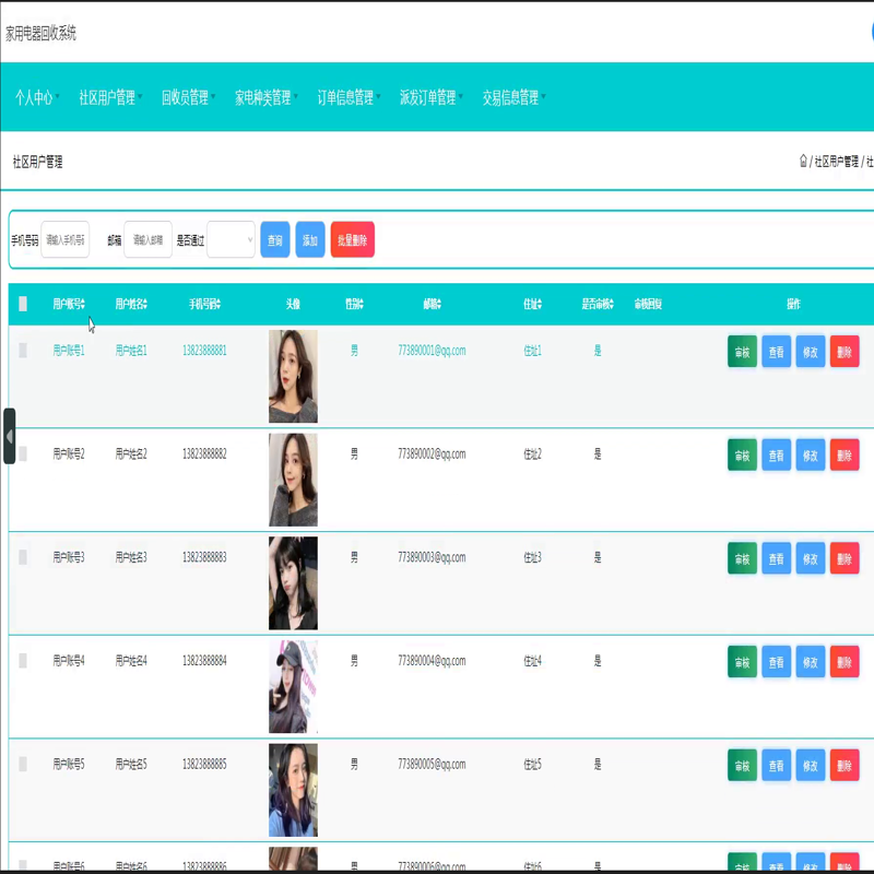 毕设java家用电器回收系统ssm jsp web2852毕业设计