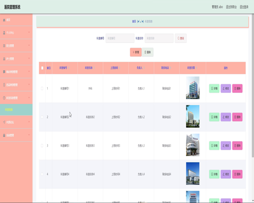 毕设springboot051医院管理系统毕业设计