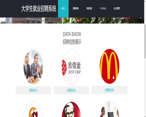 毕设springboot047大学生就业招聘系统的毕业设计