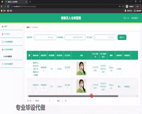 毕设springboot154基于SpringBoot智能无人仓库管理毕业设计