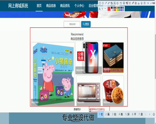 毕设springboot123基于springboot框架的网上商城系统的毕业设计