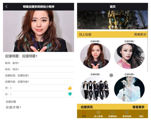 毕设weixin114明星应援系统毕业设计
