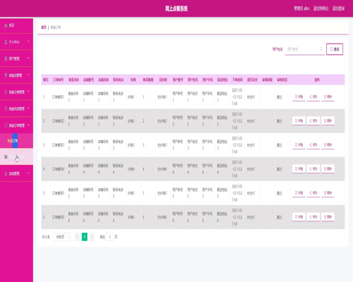 毕设springboot027网上点餐系统毕业设计